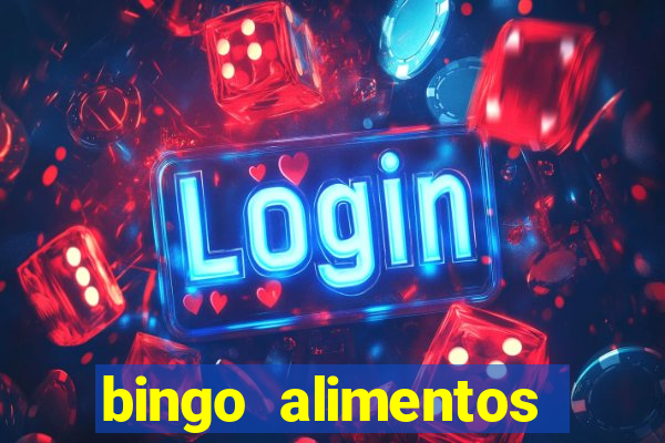 bingo alimentos para imprimir